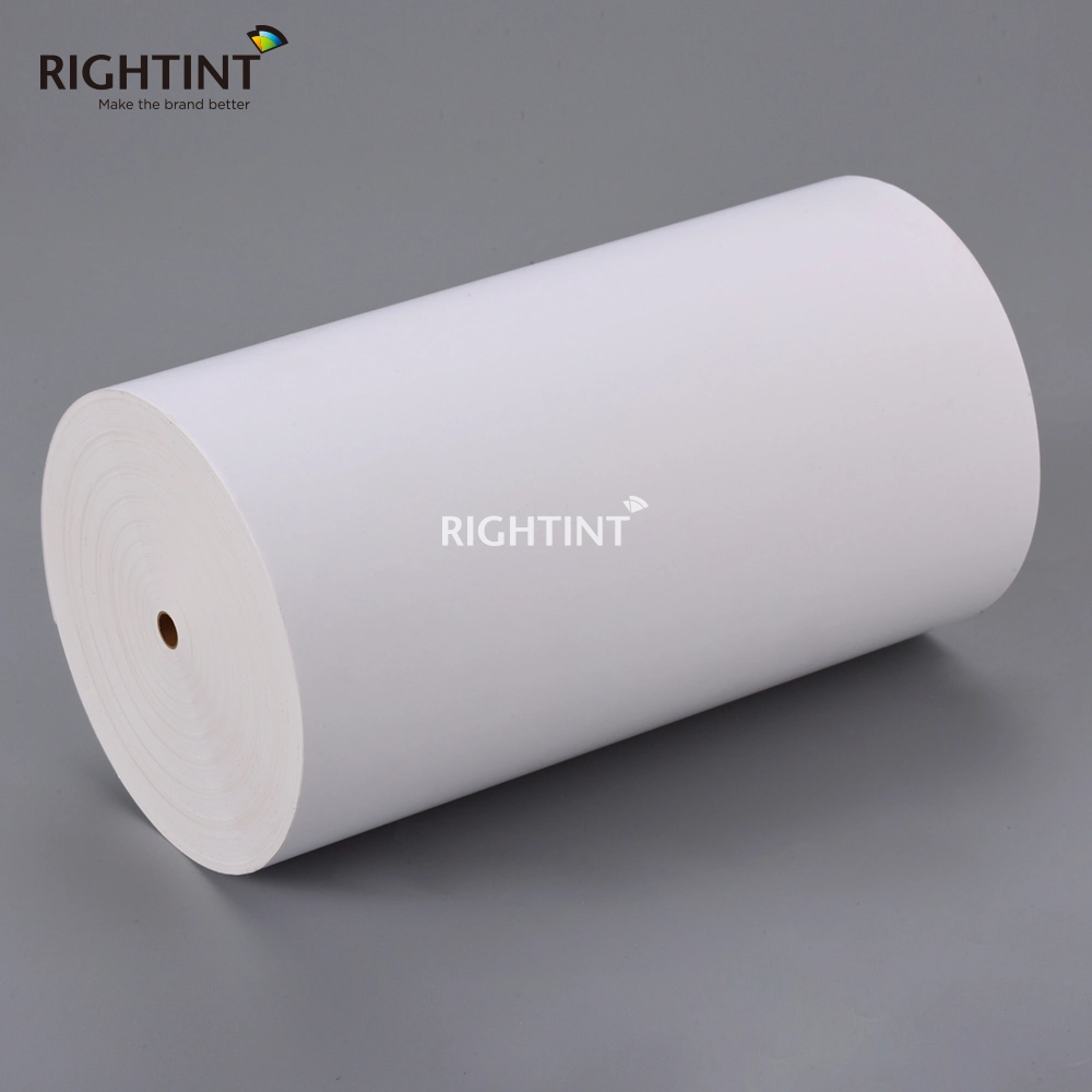 50 mic Strong Adhesion Waterproof Self Adhesive PET Film Jumbo Vinyl Roll Label Adhesive Sticker Paper