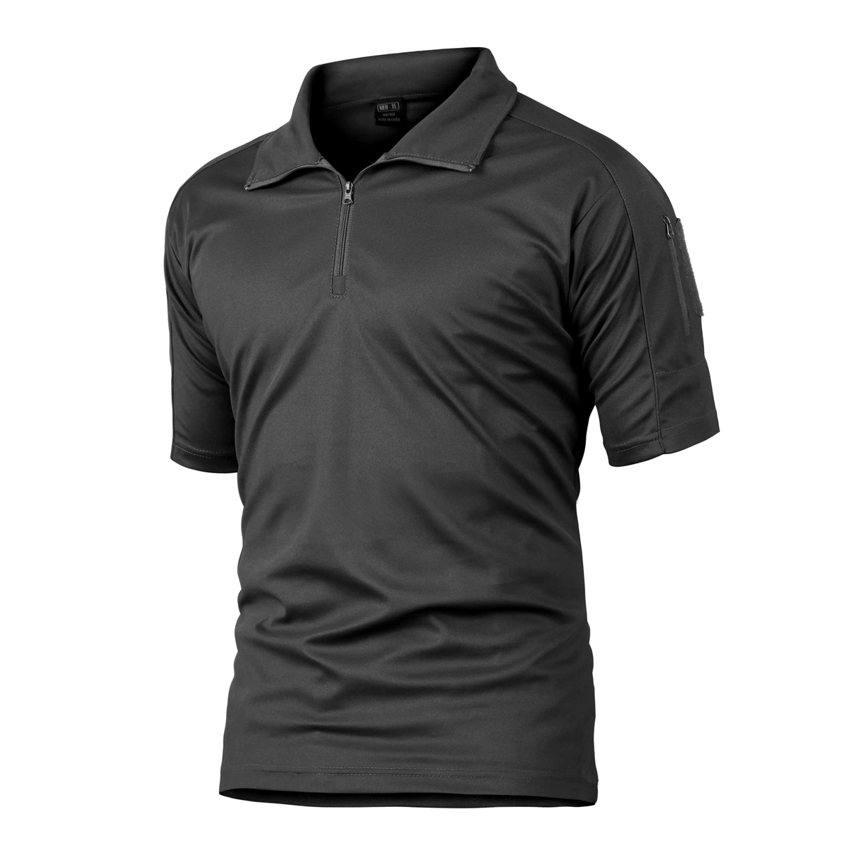 Men's Performance Short Sleeve Tactical Polo Shirt Quick Dry Lightweight Military Outdoor Hiking Sport Golf Shirt