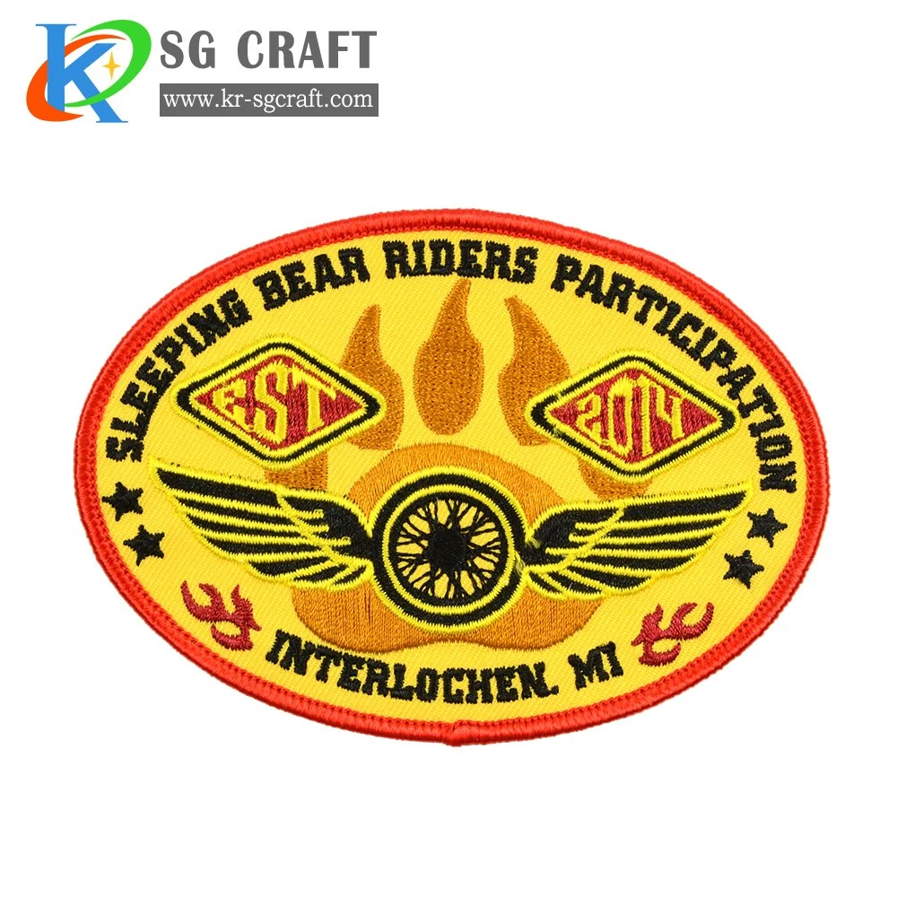 Wholesale/Suppliers Custom Garment Accessories Chenille Flag Police Uniform Badge Sticker Military Embroidered Patches Decoration Clothing Label with Design Logo