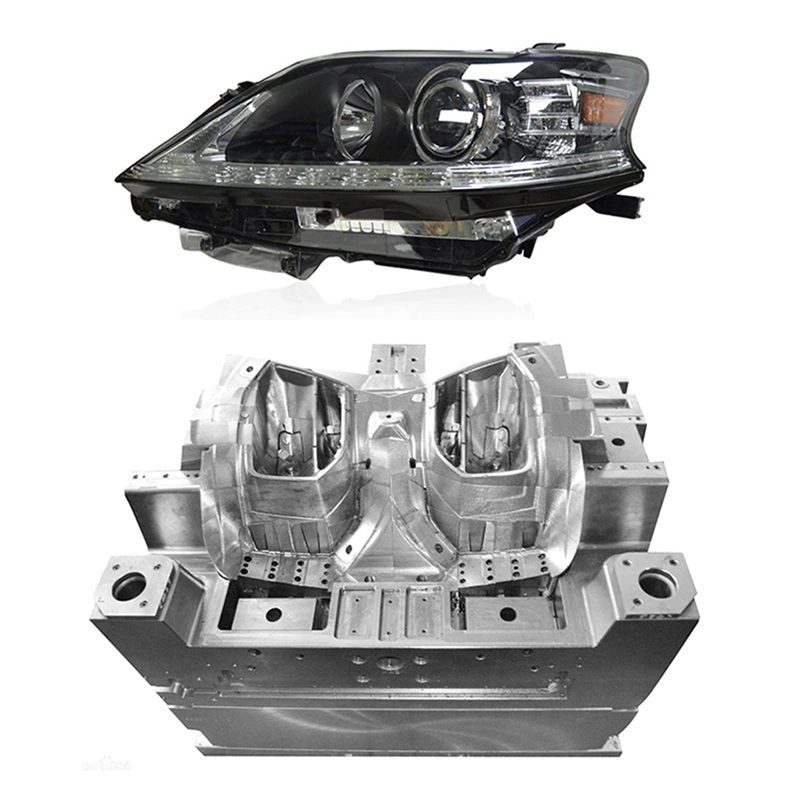 High Polish Car Head Light Plastic Injection Mould