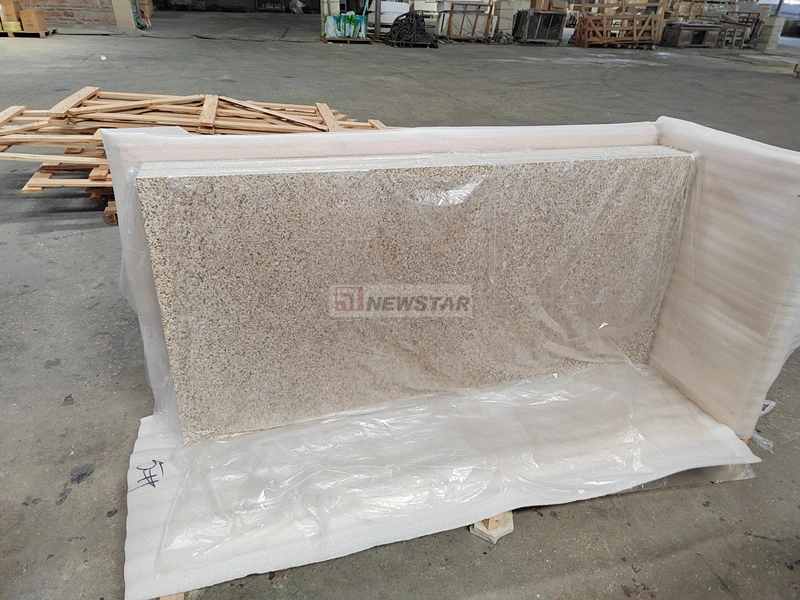 Salon de luxe Shandong jaune Rusty Granite cuisine salle de bains Mur de douche pose de pavement plateau de douche Granite Wholesale/Supplier