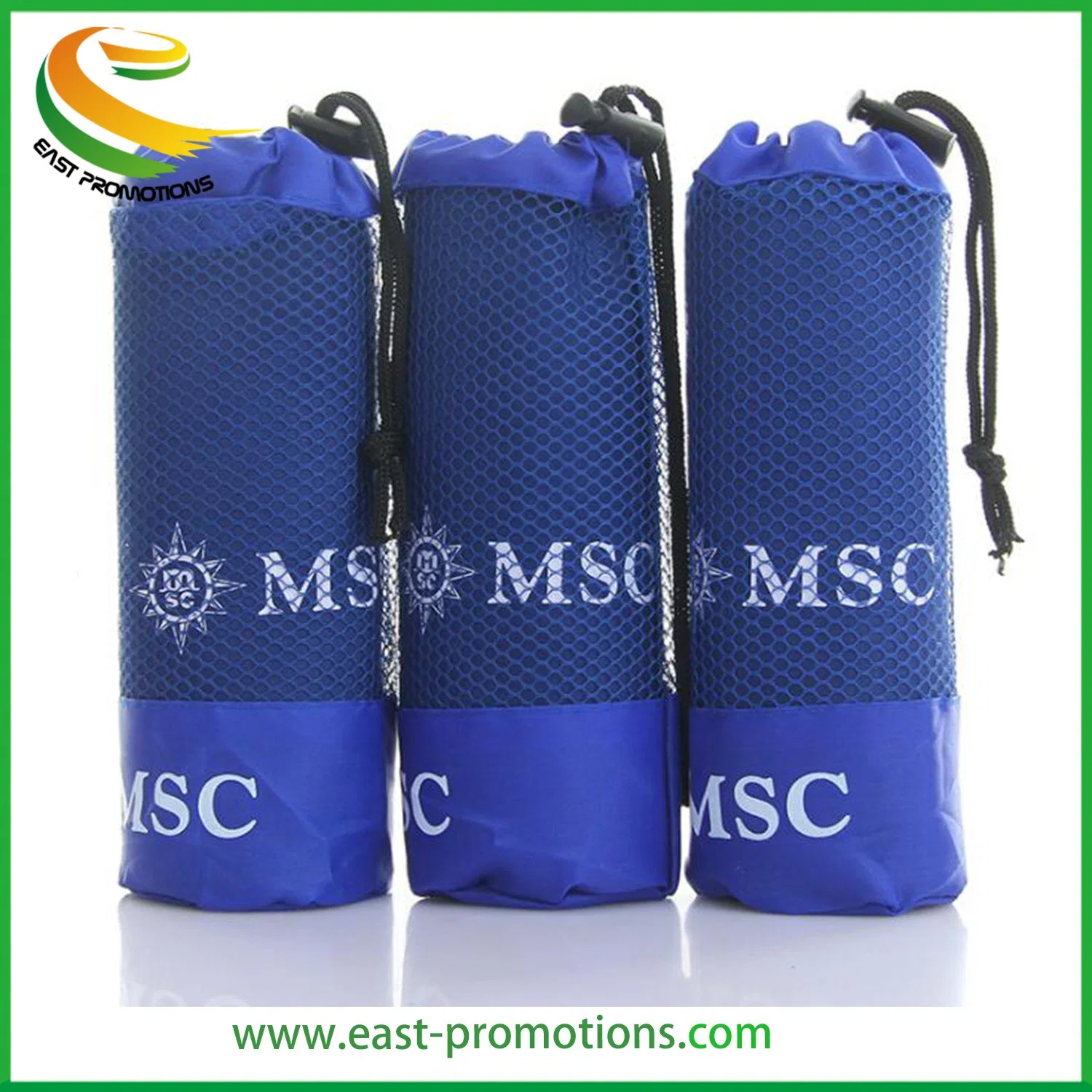 Custom Promotional Sports Gym Towel Fitness Towels with Mesh Pouch