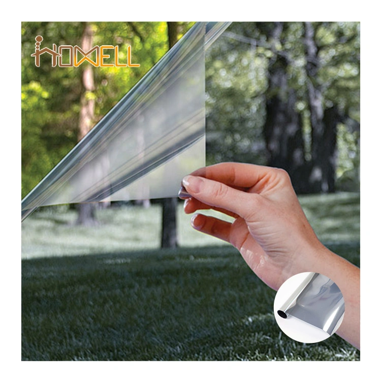 2ply Reflective Silver Film PVC Static Cling for Building Glass Film