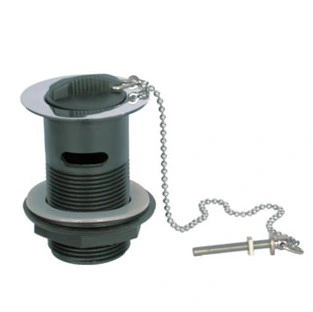 Sanipro 1 1/4"Basin Waste Slotted with Chain&Plug