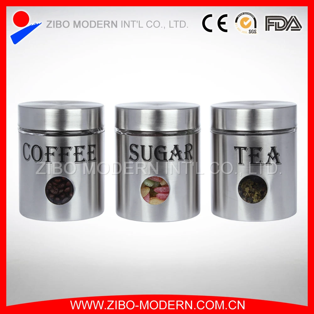 Glass Canning Jars for Canning Wholesale with Stainless Steel Design