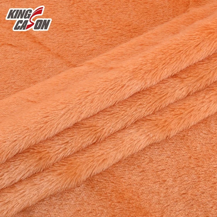 Kingcason 100% de 10 mm de polipropileno brillante brillante colorido de la felpa Vestido Rojo Verde Azul Faux Fur PV forro polar tejido de nido de juguetes