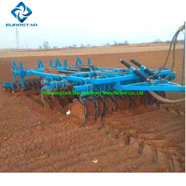 1bzt-6.0 Width 6m Hydraulic Heavy Duty Disc Harrow for 300-400HP Tractor Trailed Agricultural Machinery China Suppliers Folding Fold Wing Light Opposed Offset