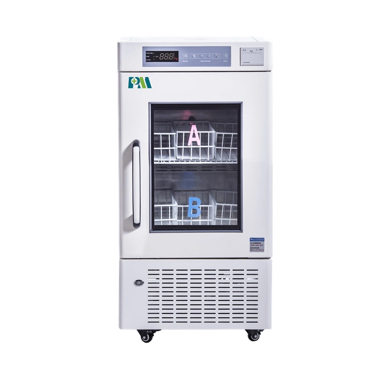Mini Tragbarer PROMED Medical Blood Bank Kühlschrank mit 4 Rollen Mit Stopper 108L Kapazität