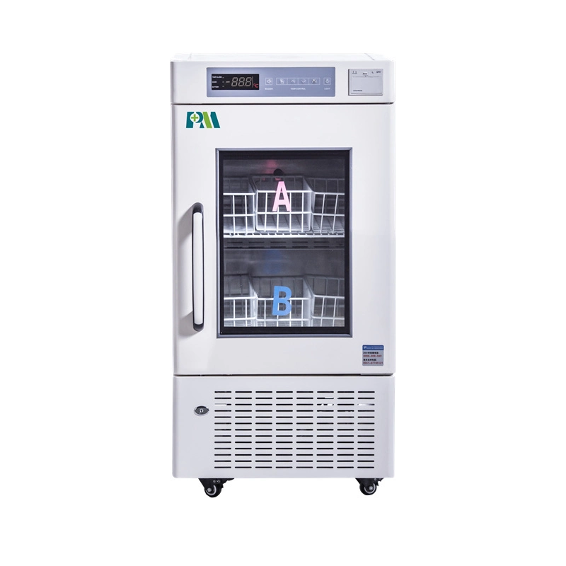 Mini Portable Promed Medical Blood Bank Refrigerator with 4 Casters with Stopper 108L Capacity