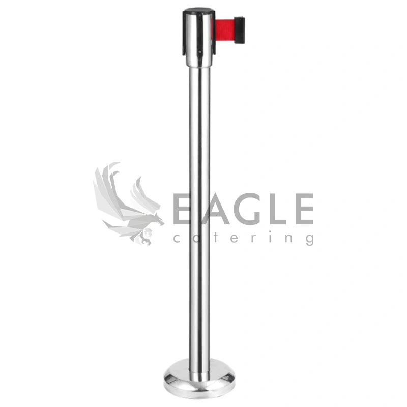 Heavy Duty Stainless Steel Retractable Queue Barrier Post