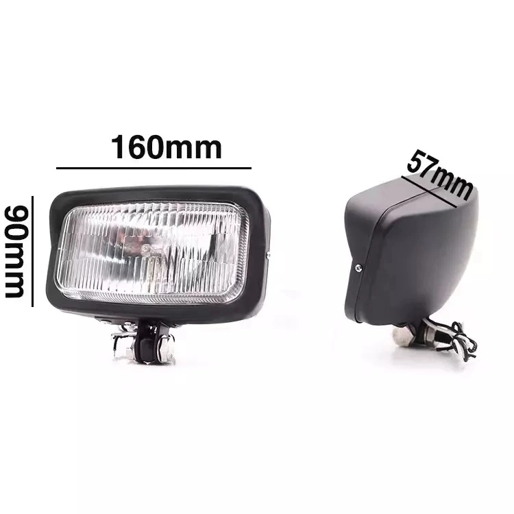 OEM Motorcycle Parts Headlight Square Shape LED Spotlight Strong Light Head Lamp Moto Accessories