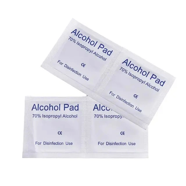 ISO CE Saturated Alcohol Swab Gauze Pad Individually Wrapped Alcohol Cotton Slices