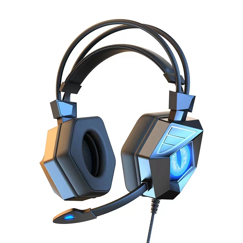 2022 Newest 6D Surround Immersive Sound Over Ear Gaming Headset Computer Headphone RGB light Noise Cancelling Game Headphone Earphone.