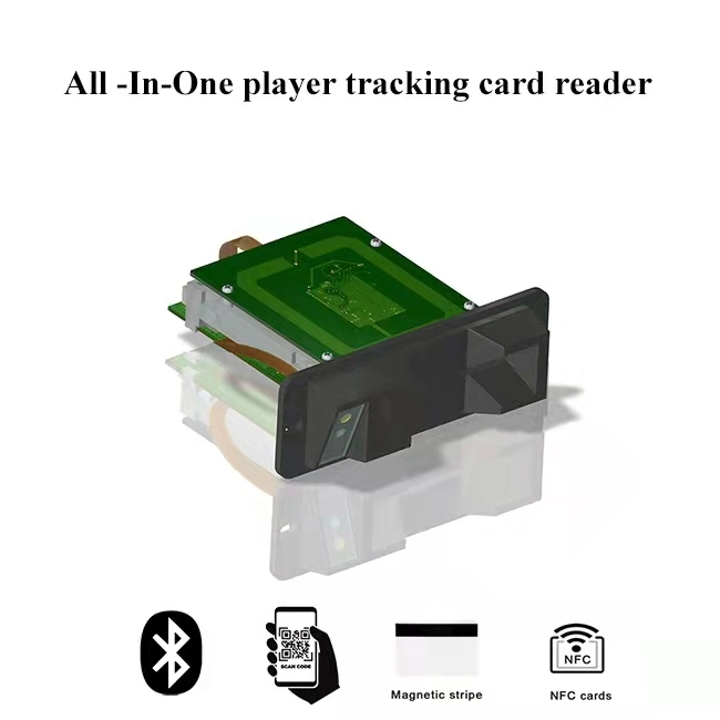 Lector de tarjetas Bluetooth RFID DIP magnético todo en uno Tarjeta NFC sin contacto Lector