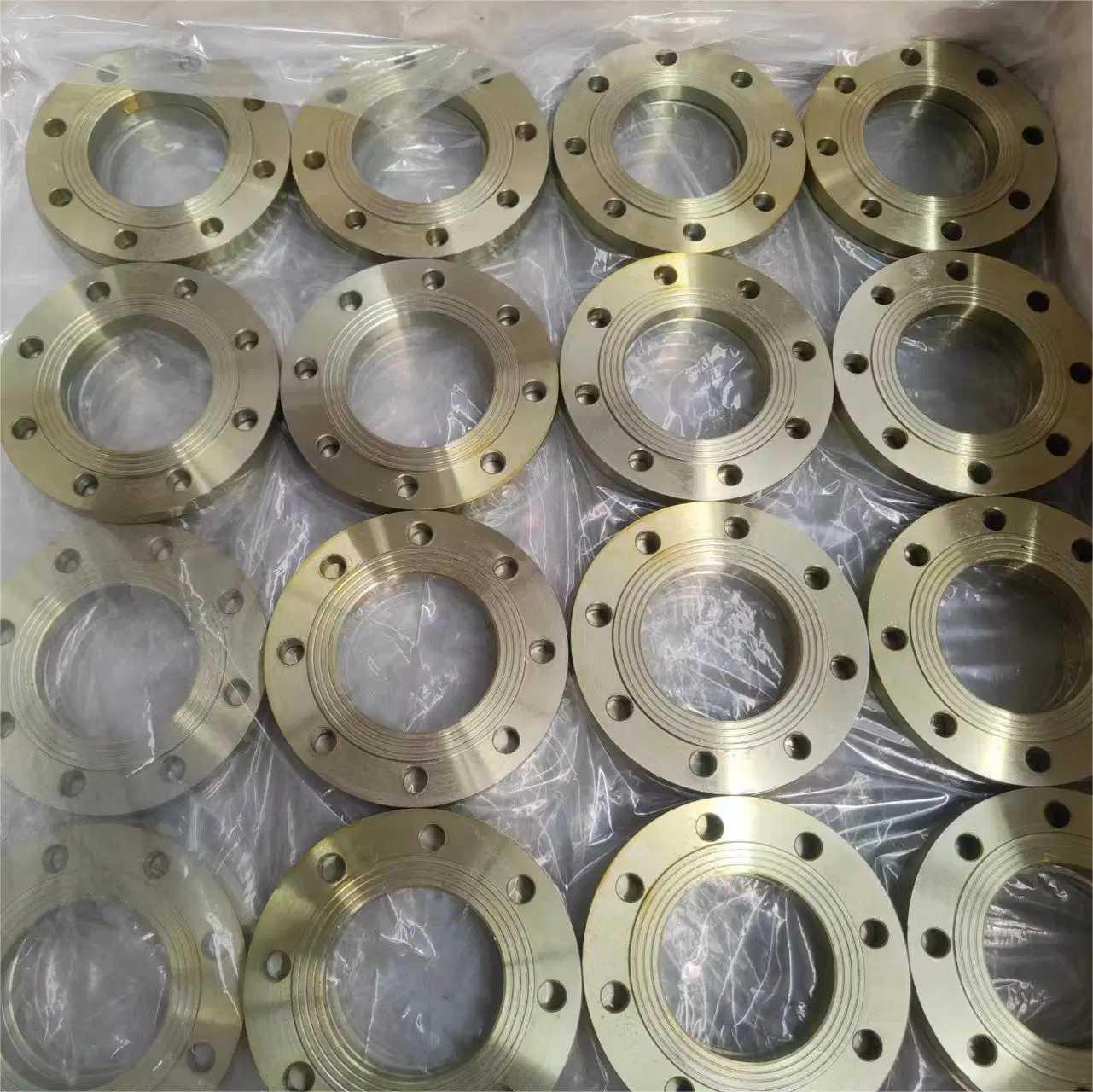 En1092/BS4504 Pn16/Pn10 DN10-DN2000 Carbon Steel Plate Flange Yellow Paint