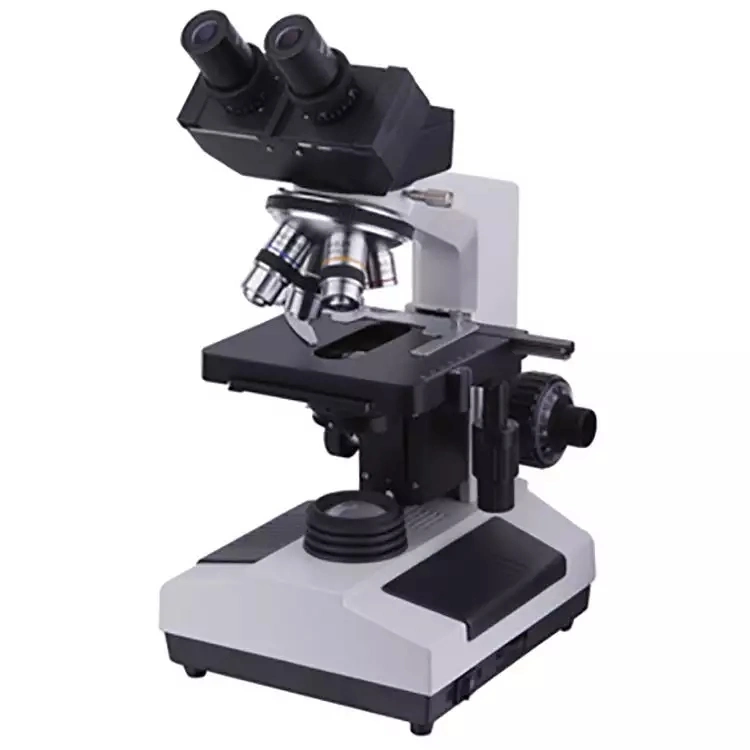 Microscope binoculaire pour équipement de laboratoire hospitalier médical