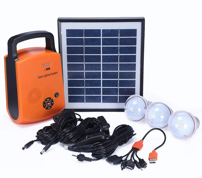 Portable Home Mini Solar Panel Energy Power Lighting Emergency System