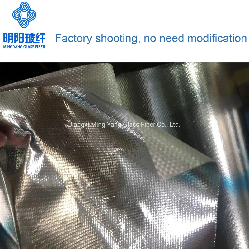 Aluminum Foilcoated Glass Fiber Fabric Fiberglass Cloth Laminated