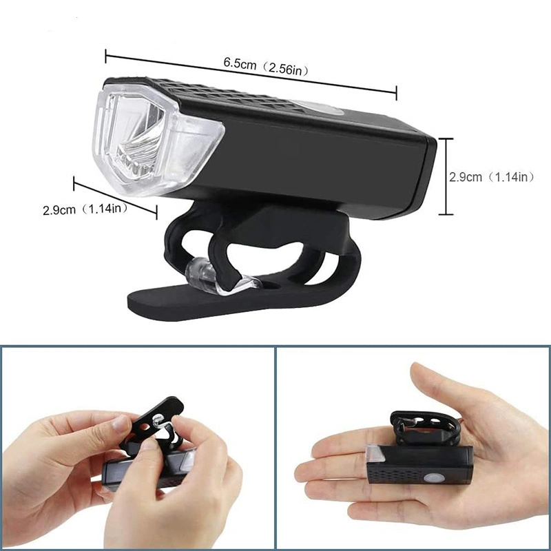 Helius MTB Bike Front Lights USB LED Rechargeable Safety Warning Bicycle Light