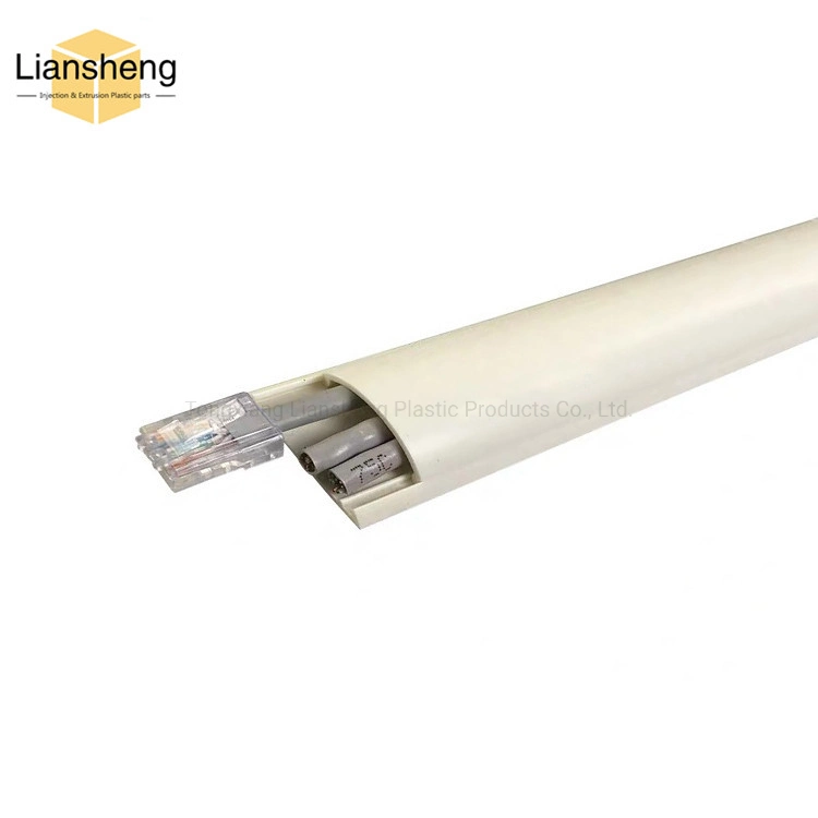 Fire-Resistant Plastic Profile Extrusion Wiring Duct PVC Plastic Duct Floor Cable Trunking