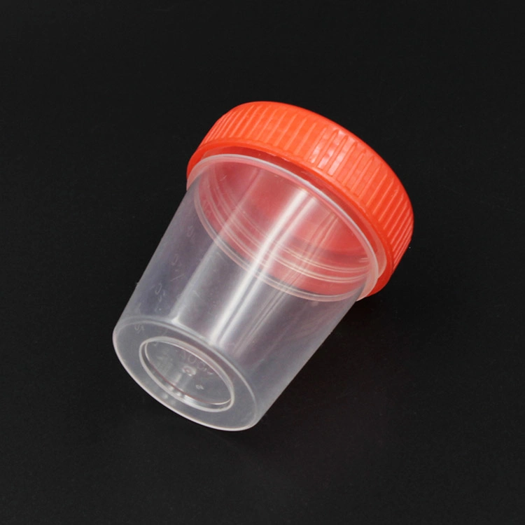 Recipiente descartável de cuvetes para urina para amostras estéreis para medicina, de 40 ml Produtos