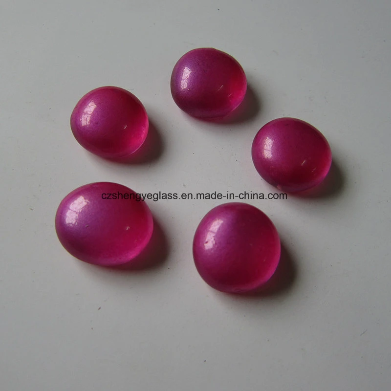 Different Size 2-14mm Colorful Half Round Ceramic Glass Beads for Garment