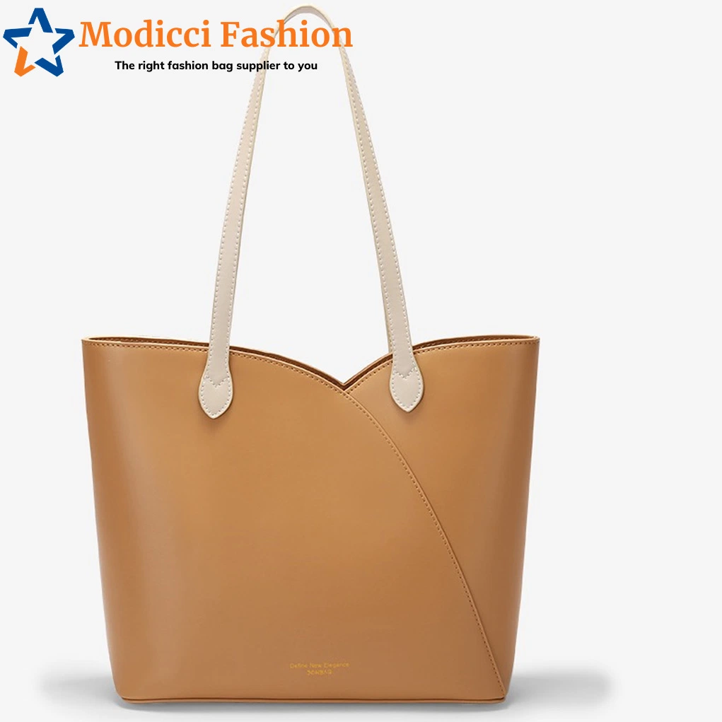 New OEM ODM Factory PU Leather Designer Shoulder Fashion Women Lady Bags Tote Crossbody Bags for Women with Resin Handle Wholesale/Supplier Market Distributor Supplier