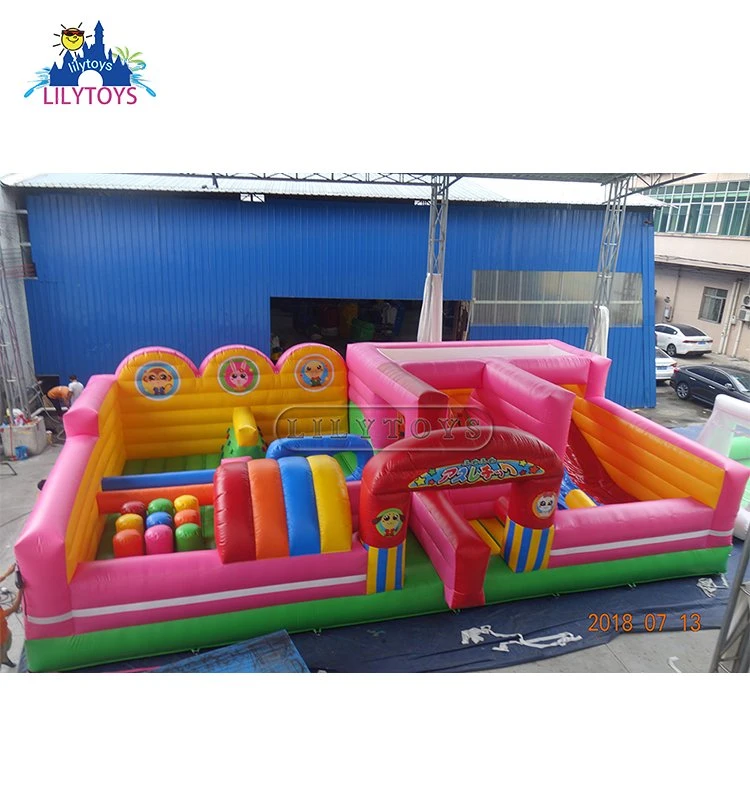 Indoor Slide Playground Equipment for Children, CE High quality/High cost performance  Custom Manufacturer, Lilytoys Inflatable Funcity