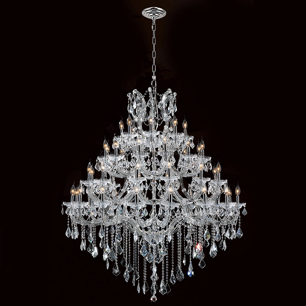 18 Arms Lustre De crystal Luxo for Hotel Home Wedding Event Party Decoration Maria Theresa Pendant Light Chandelier