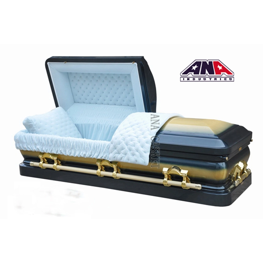 Ana chinois Fournitures Funéraires American Style Coffin solide coffret en bronze