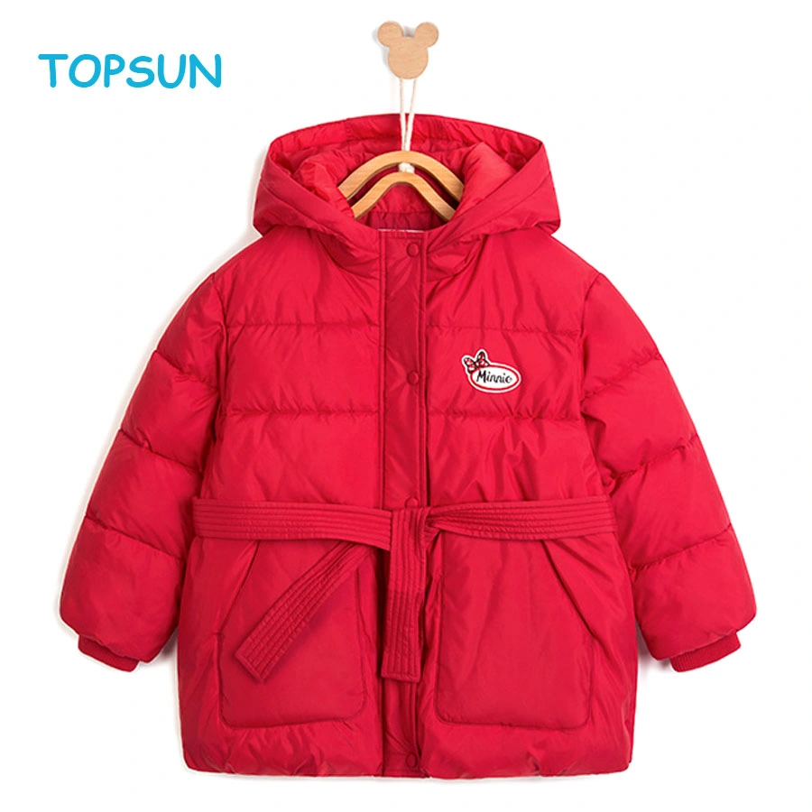 Girl /Children Hood Down Winter Long Casacas Jacket Kids Parka