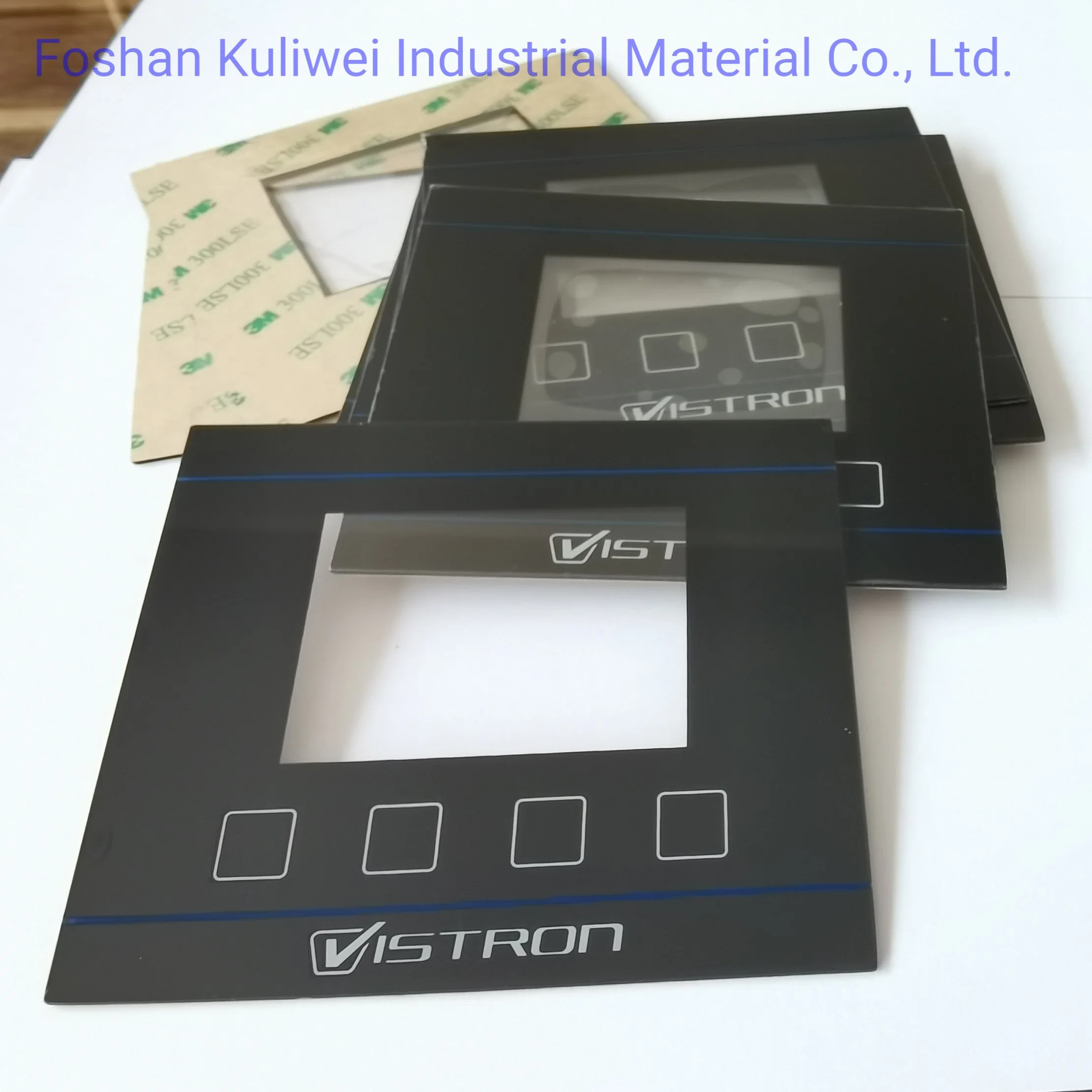 Nameplate and Acrylic Screen Printing Panel Manufacturer Custom PMMA Control Panel and Pet Membrane Panel or Acrylic Panel with 3 M Glue