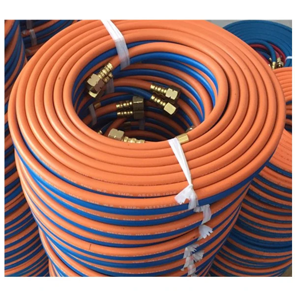 R Grade 1/4''x 50FT Rubber Twin Welding Hose with Fittings