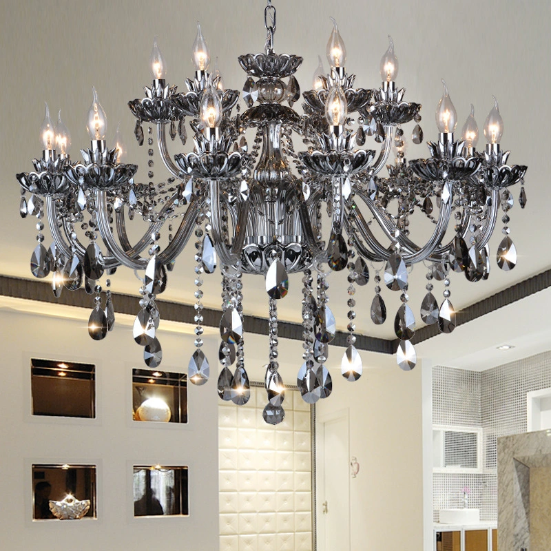 Modern Crystal Chandelier Light Fixtures Ceiling Hanging for Dining Room