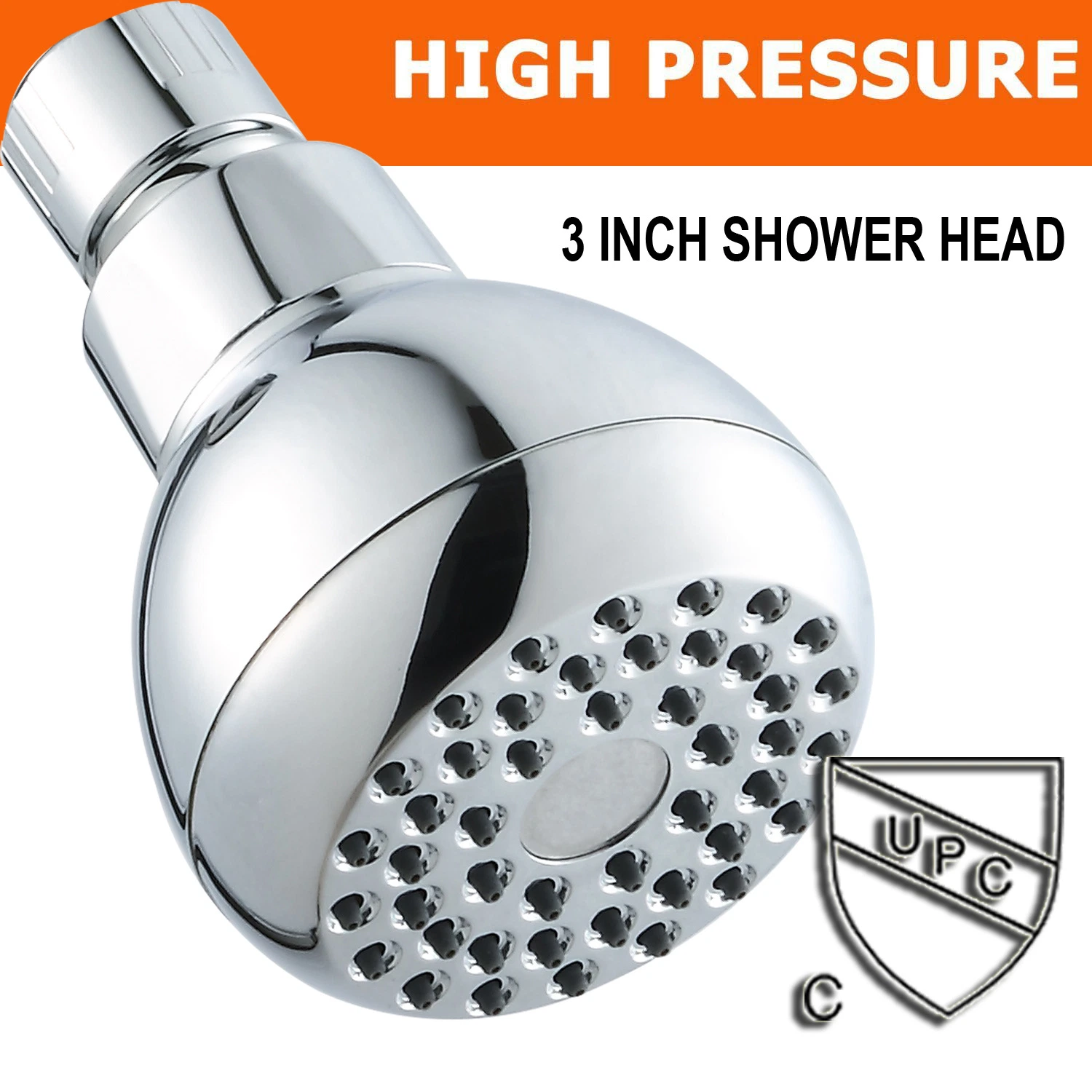 6 Inch Rainfall High Pressure Full Chrome Luxury Shower Head