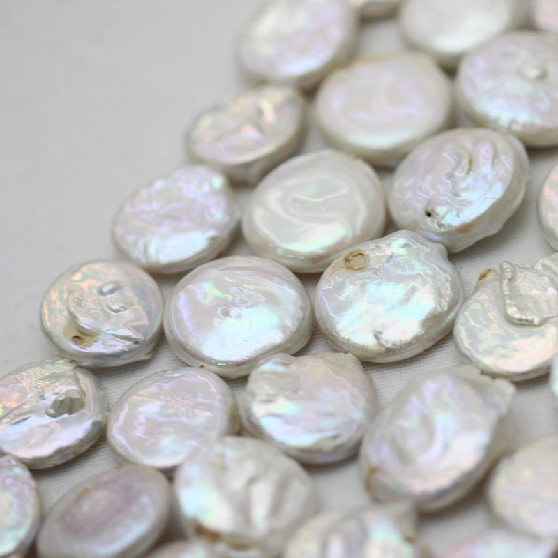 19-20mm Large Coin Baroque Pearl Necklace Wholesale/Supplier (E190030)