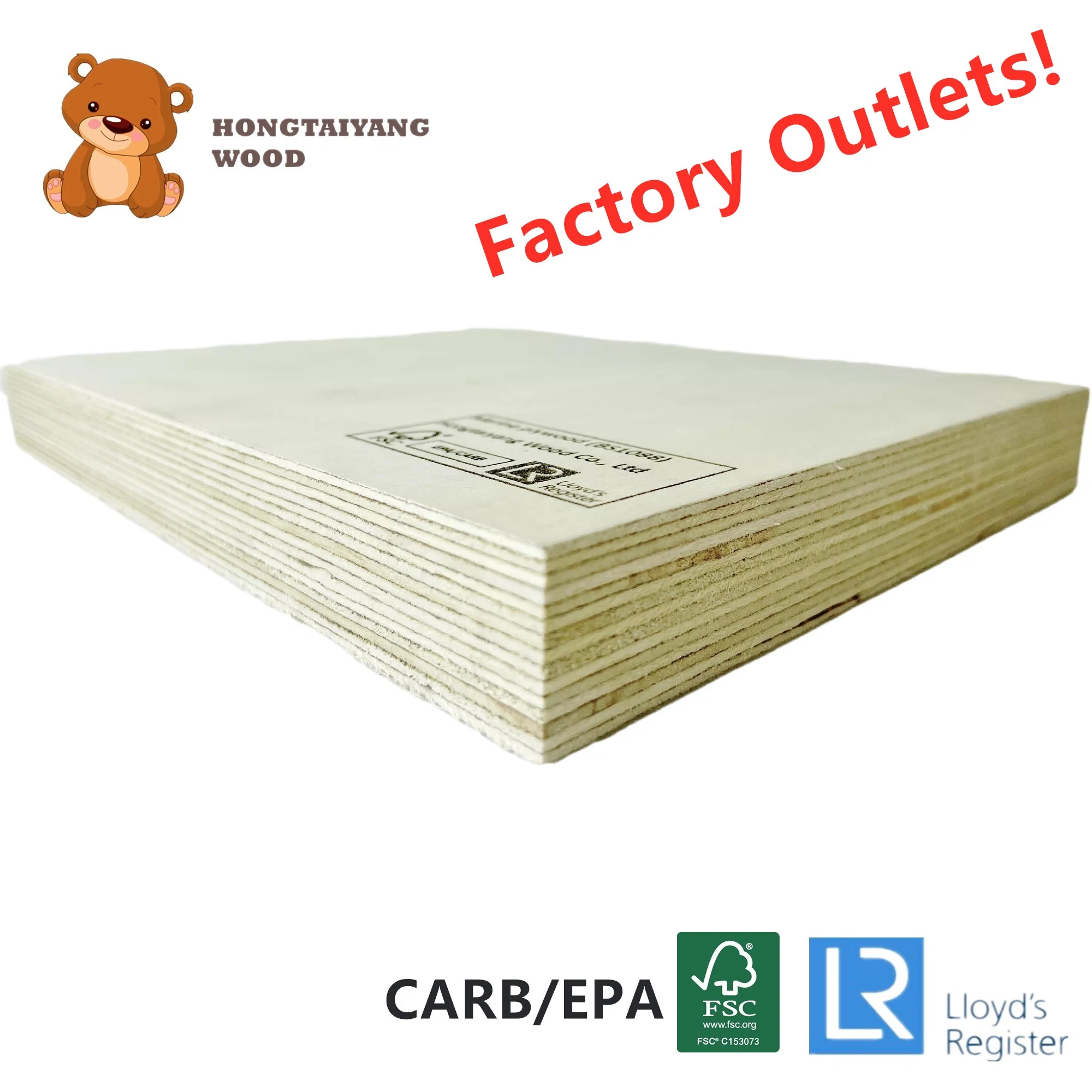 18mm 30mm Waterproof Birch Marine Plywood for Boat Building