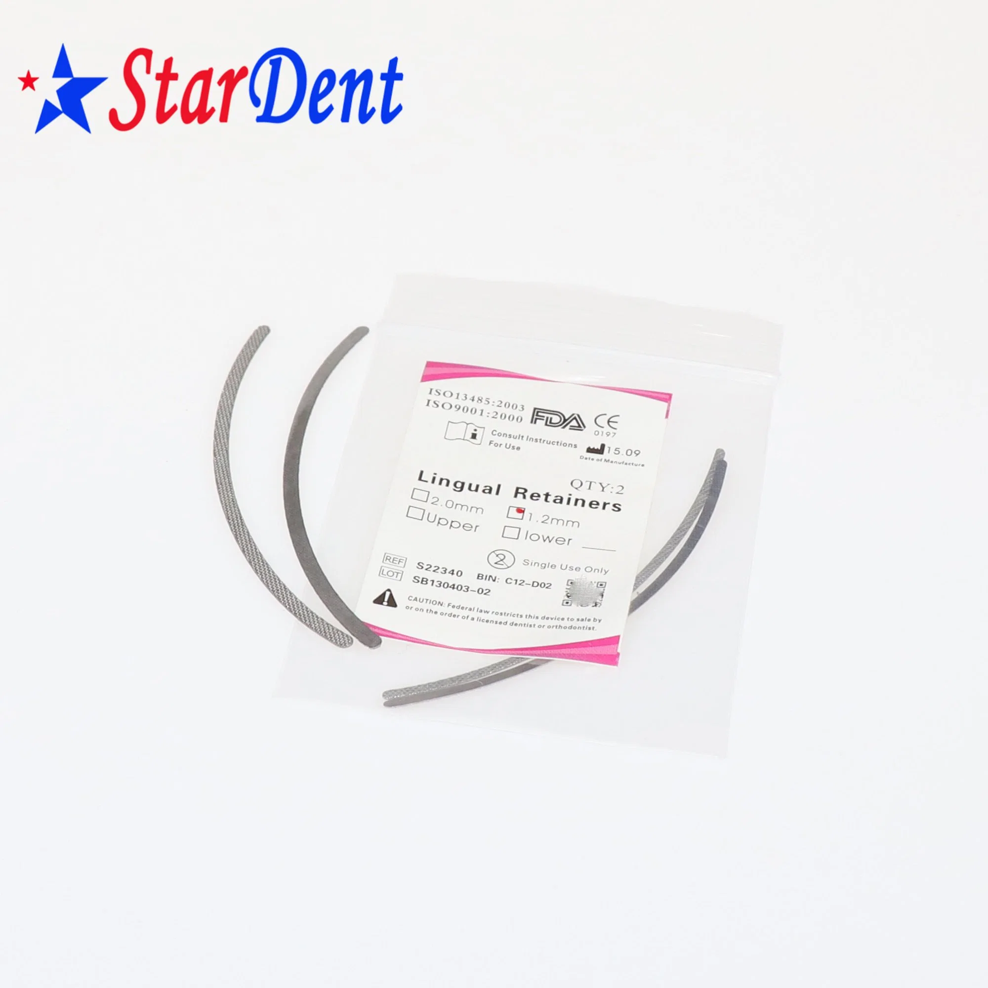 Dental Material Orthodontic Bondable Lingual Retainer Stainless Steel Lingual Wire