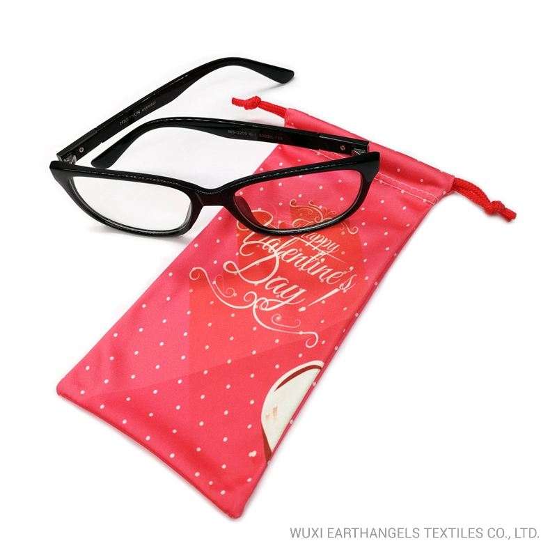 Professional Microfiber Sunglasses Pouch Drawstring Eyeglasses Packing Bag