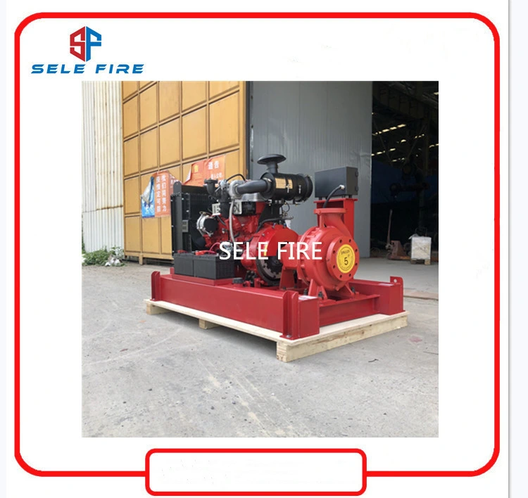 UL Listed Fire Fighting System Diesel Engine Driven Controller Mounted Fire Pump