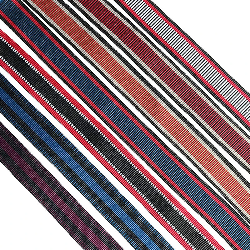 Wholesale/Supplier 100d Polyester Red White and Blue Three-Color Webbing for Shoes/Hats/ Bags Accessories/Clothing Accessories/Trousers/ Sleeves/ Sidebands