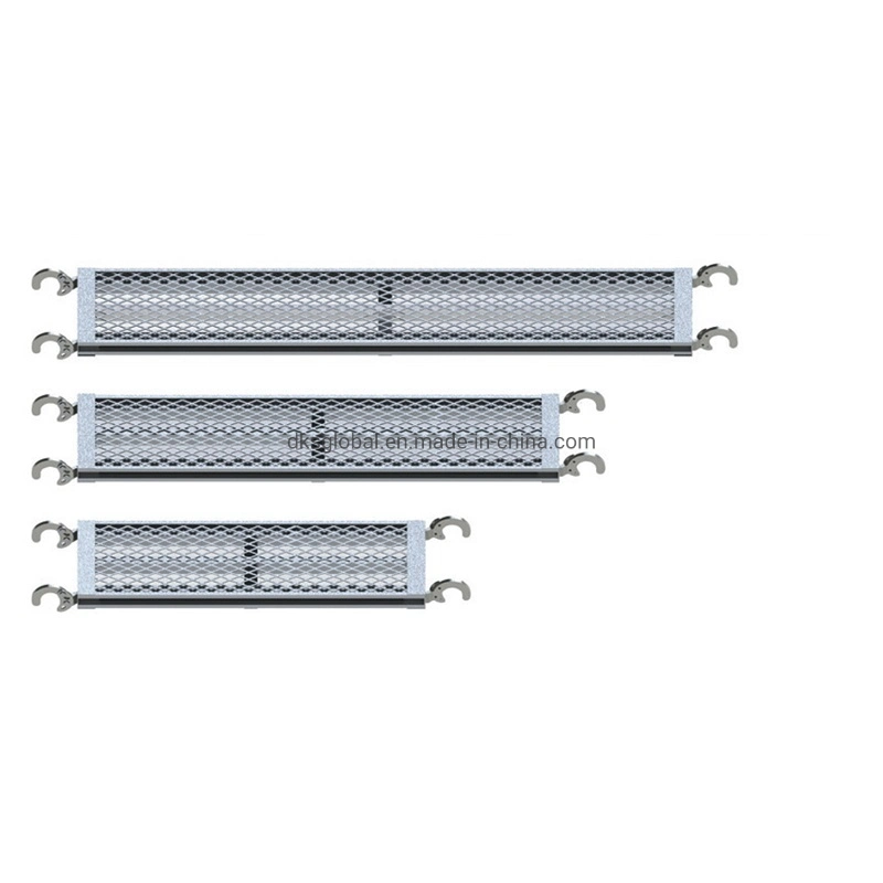 Échafaudage de chantier en acier conçu en usine pour le système d'échafaudage à cadre en planche d'acier.