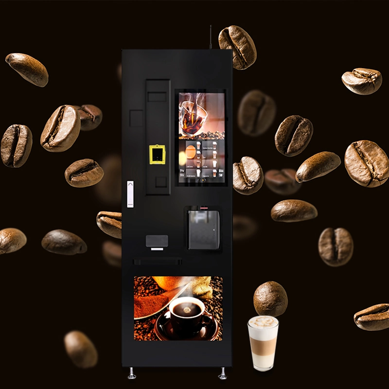 Airport Smart Touch Screen Bean to Cup Coffee Vending Machinhe