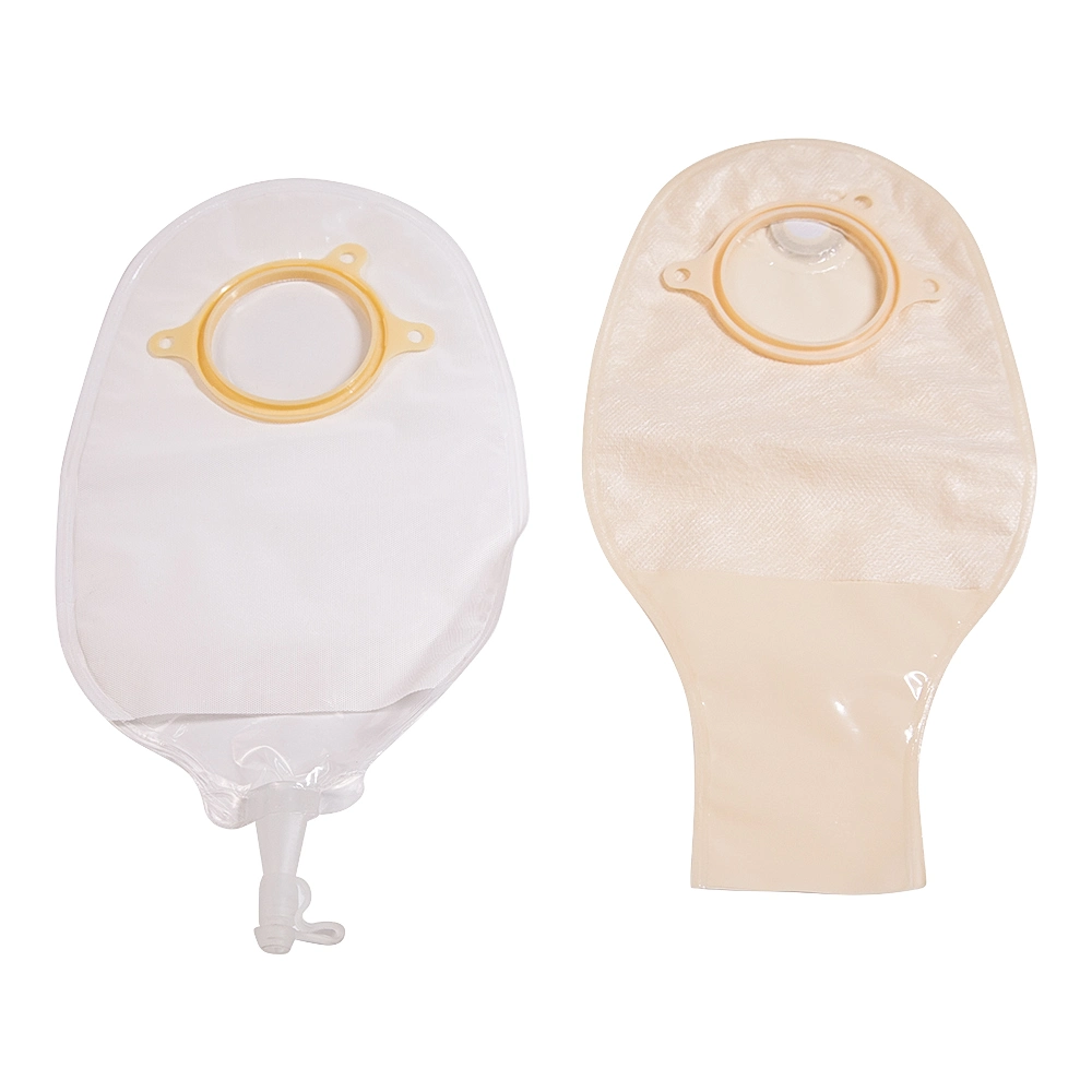 Factory Supply Ostomy Care Two-Piece Hydrocolloidal Bottom Plate Can Drain 65mm Twist Tie Colostomy Bag