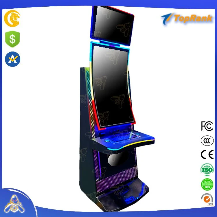 2023 Arcade com moedas 43" Armário Curva Multi 8 em 1 Incêndio Jogo Link Slot Machine