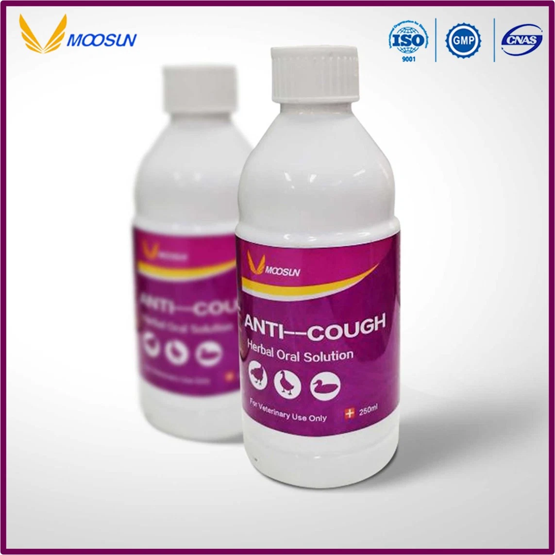 Las aves de corral de las drogas Anti-Cough Soluble en agua con aceite esencial de la solución oral