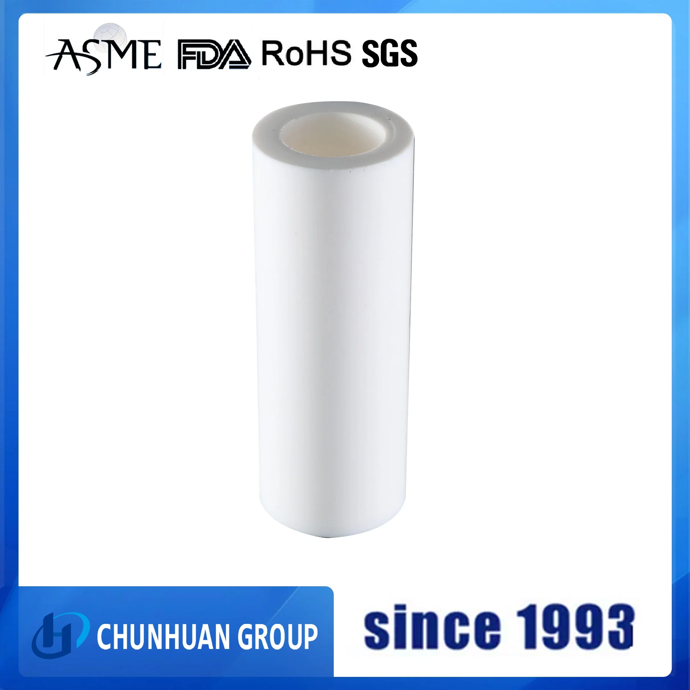 10% Graphite or Carbon Filled PTFE Molded Tube Reduces Coefficient of Friction