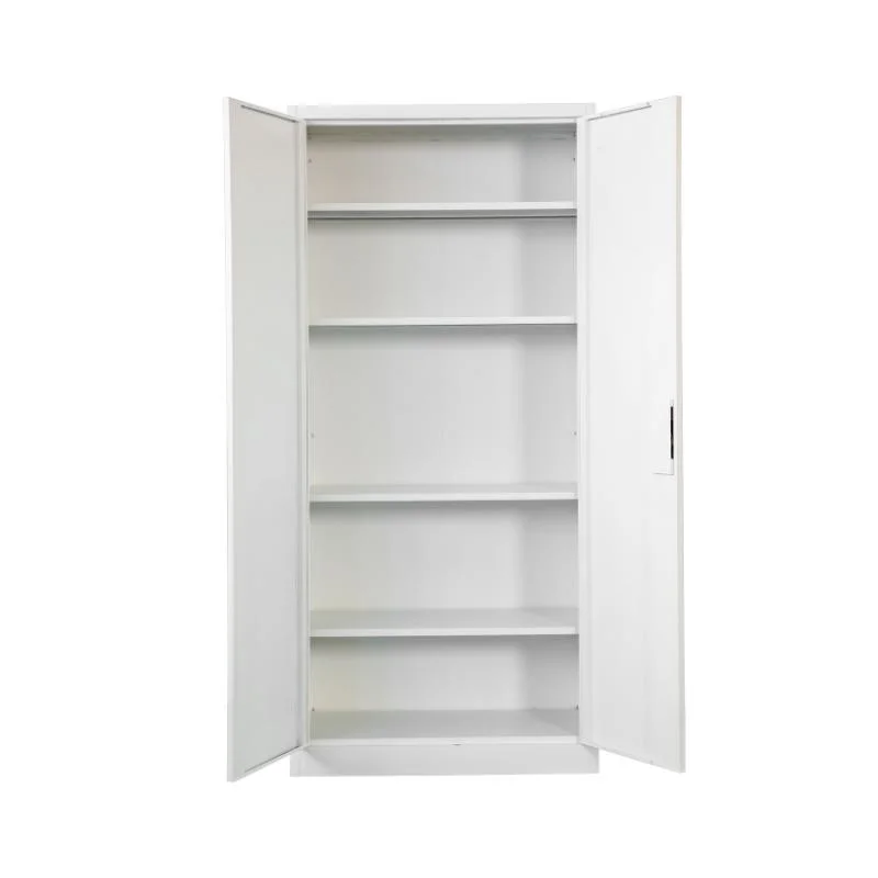 Modern 2 Door Lockable Office Steel Cabinet Metal Warehouse Storage Cabinet