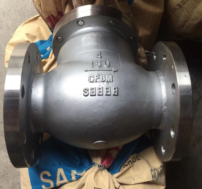 Cast Stainless Steel/Wcb/Ss API/JIS/DIN 150lb/10K/300lb Flange End Swing Check Valve