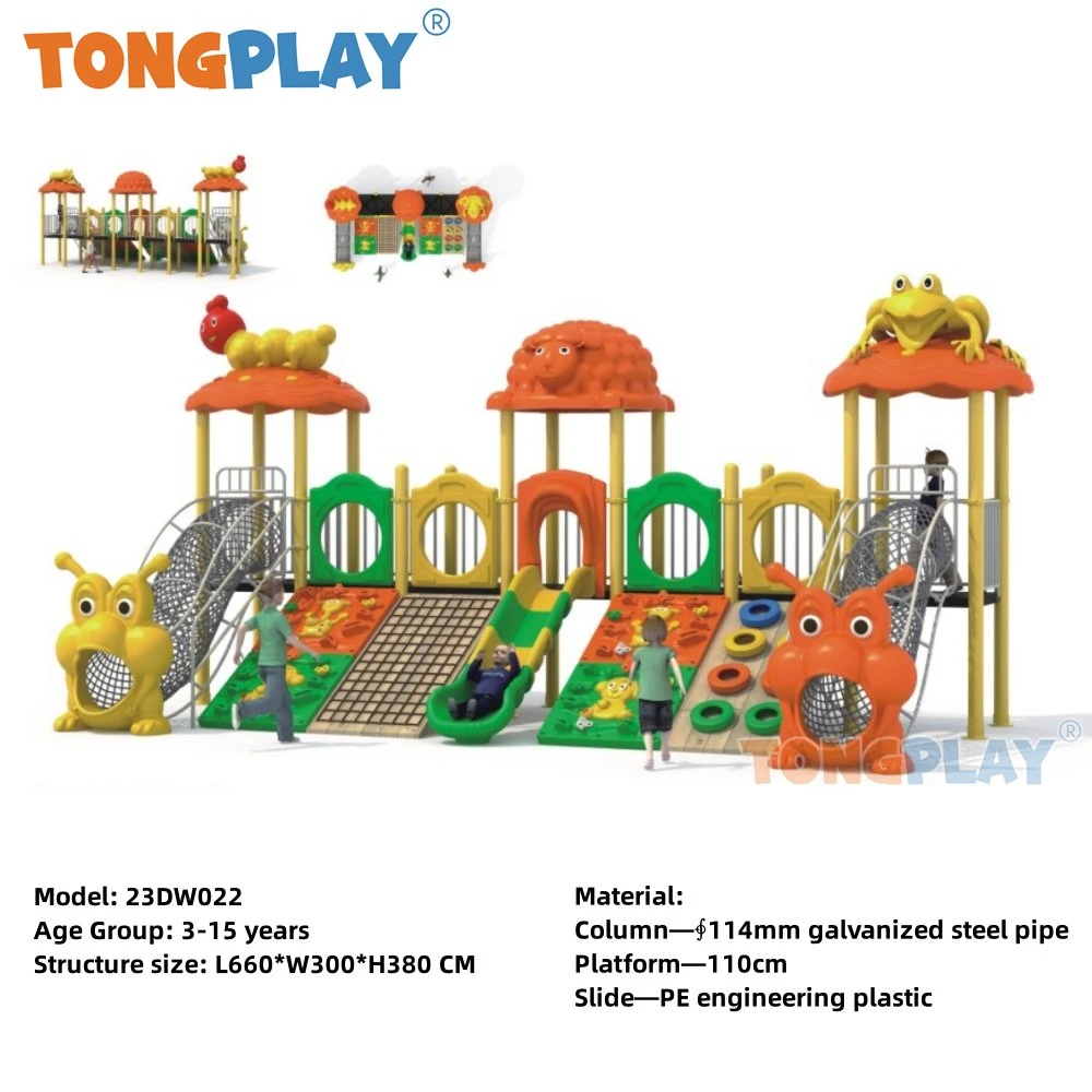 Funny Plastic Equipment Outdoor Playground Durable Kids Amusement Children Play Set Happy Childhood